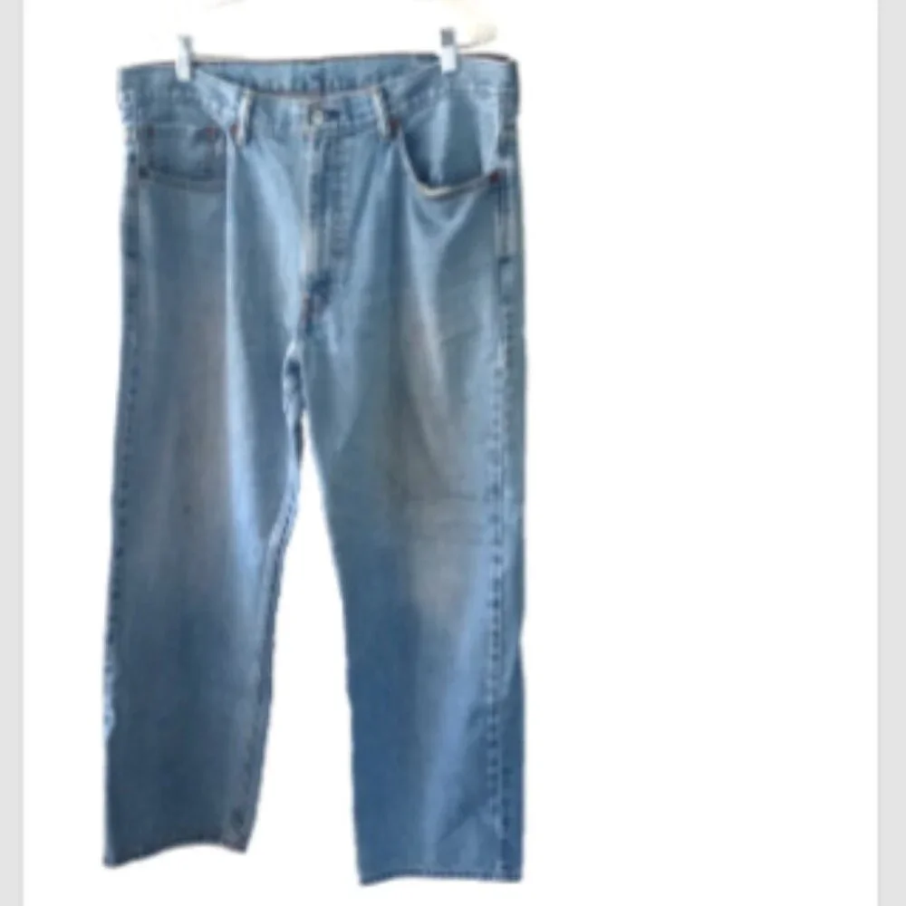 Levi’s 550 Jeans Men 38x30 Relaxed Fit Straight Leg Medium Wash Denim